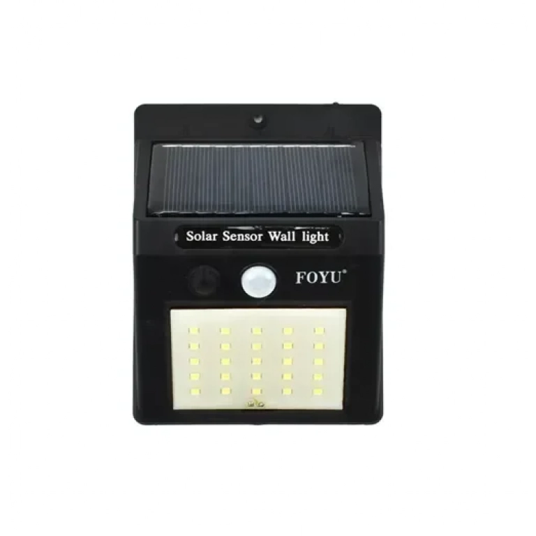 Ηλιακό φωτιστικό 25 SMD LED IP65 με ανιχνευτή κίνησης FOYU FO-TA003 – μαύρο