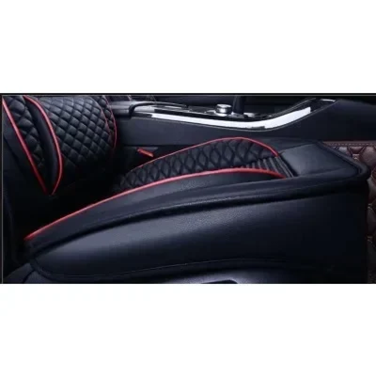 Πλήρες Σετ - Pu Leather Ανατομικά Καλύμματα Καθισμάτων Αυτοκινήτου 9 Τεμάχια DR-8010-BL
