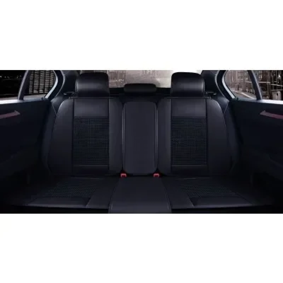 Πλήρες Σετ - Pu Leather Ανατομικά Καλύμματα Καθισμάτων Αυτοκινήτου 9 Τεμάχια DR-8010-BL