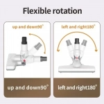 Ασύρματη Επαναφορτιζόμενη USB Μίνι Ηλεκτρική Σκούπα Στικ με Προέκταση Λευκή