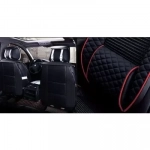 Πλήρες Σετ - Pu Leather Ανατομικά Καλύμματα Καθισμάτων Αυτοκινήτου 9 Τεμάχια DR-8010-BL