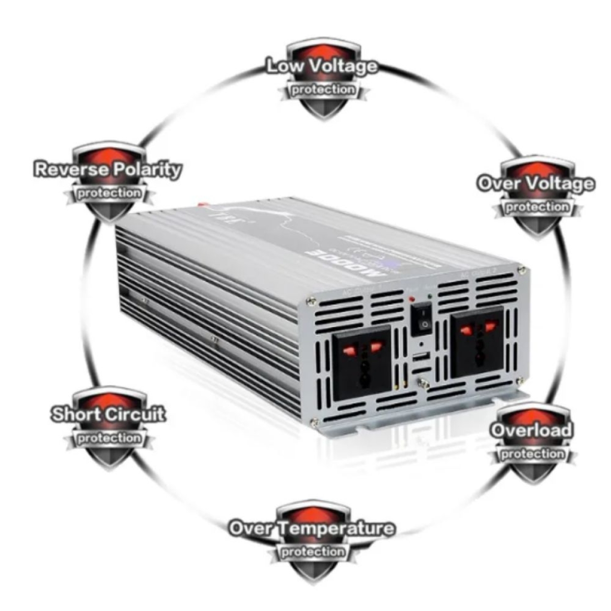 Inverter καθαρού ημιτόνου 12V 3000W ΤΒΕ T12P3000