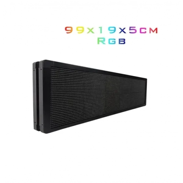 Κυλιόμενη πινακίδα LED Wifi RGB μονής όψης 50-60Hz 220V 99x19x5cm 17959014
