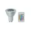 Λάμπα LED για ντουί GU10 RGBW 3W 240LM με τηλεκοντρόλ RZ-0134 λευκή
