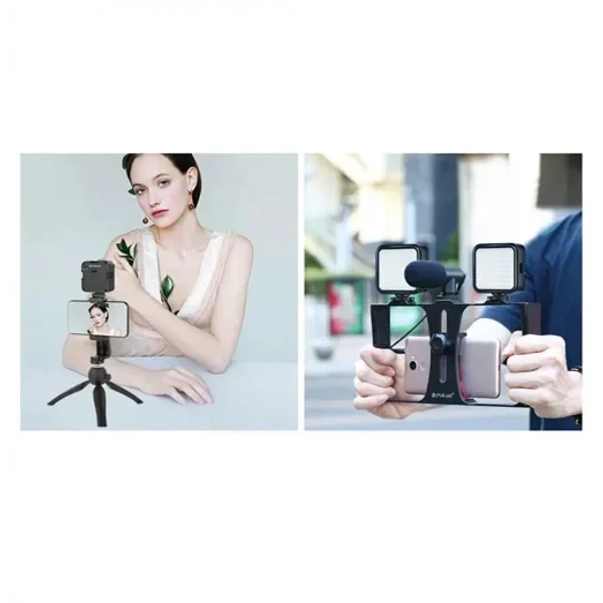 Λάμπα LED Light φωτογραφικής κάμερας 6500K με φωτεινότητα 860lm Puluz - Image 4