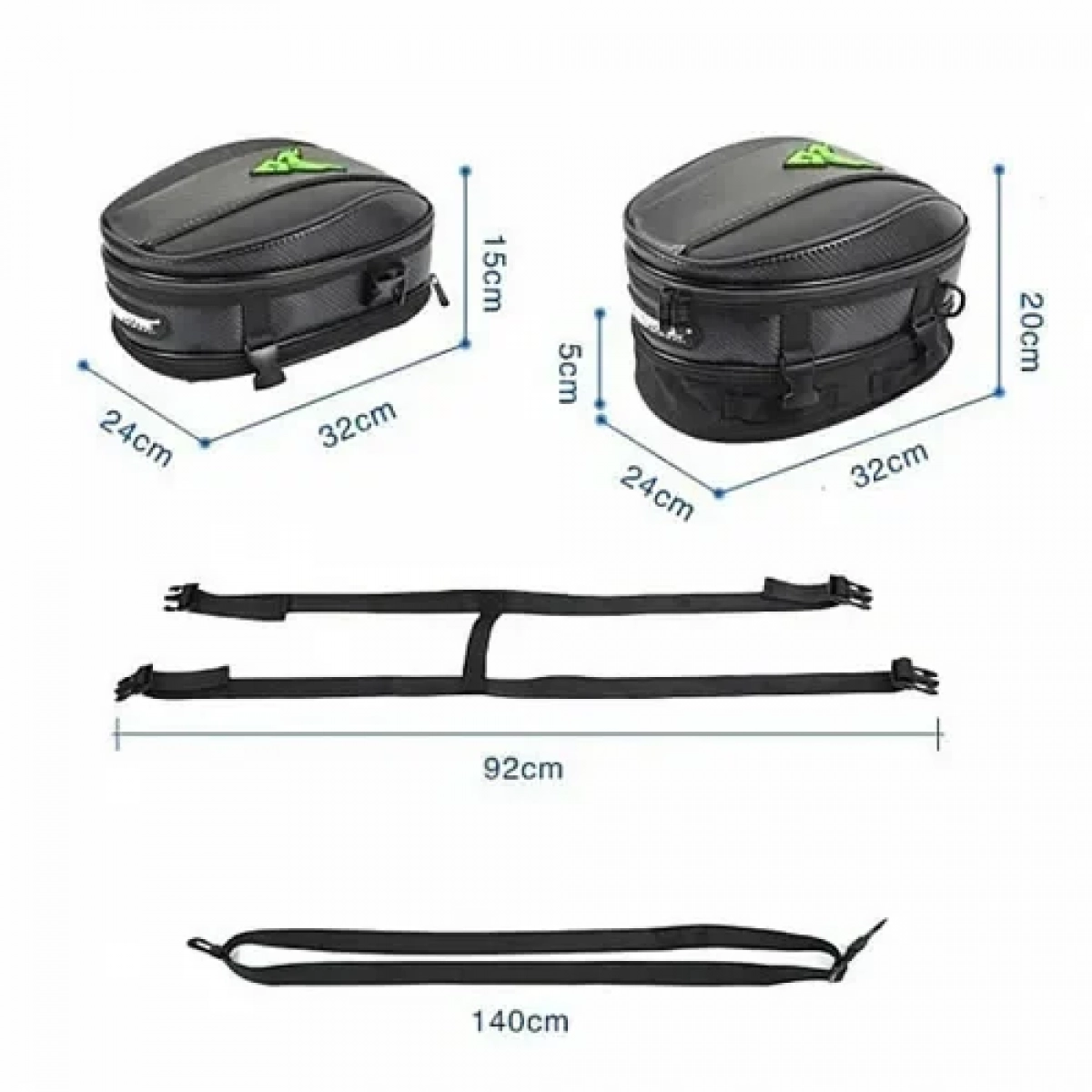 Μαγνητικό Tank Bag μοτοσυκλέτας Moto Centric MC-0079 μαύρο - Image 3