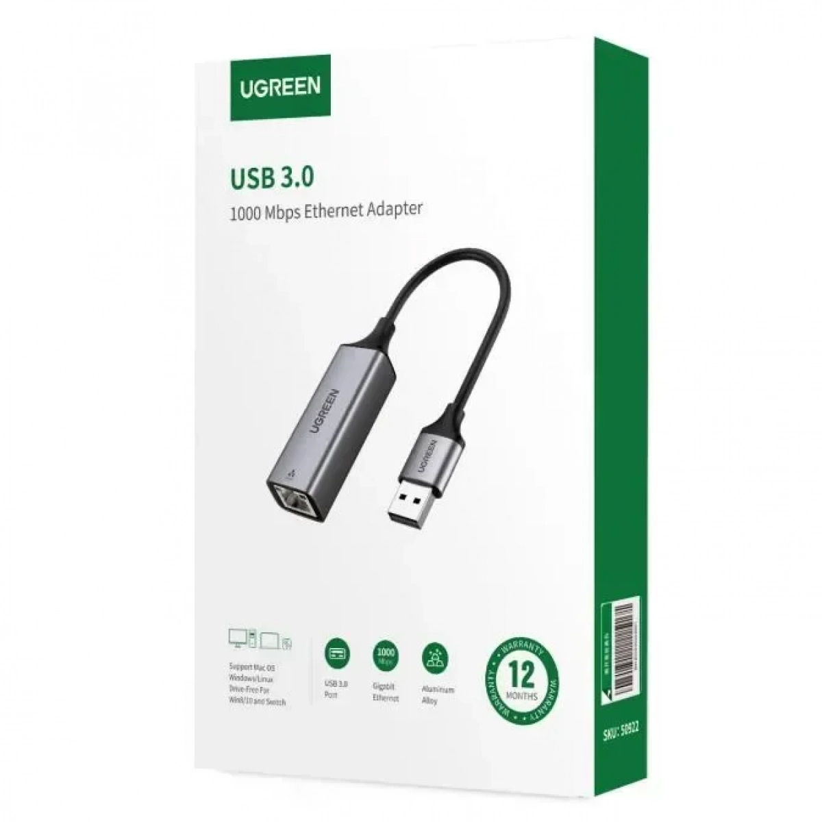 Μετατροπέας USB 3.0 σε Gigabit Ethernet UGREEN CM209 50922