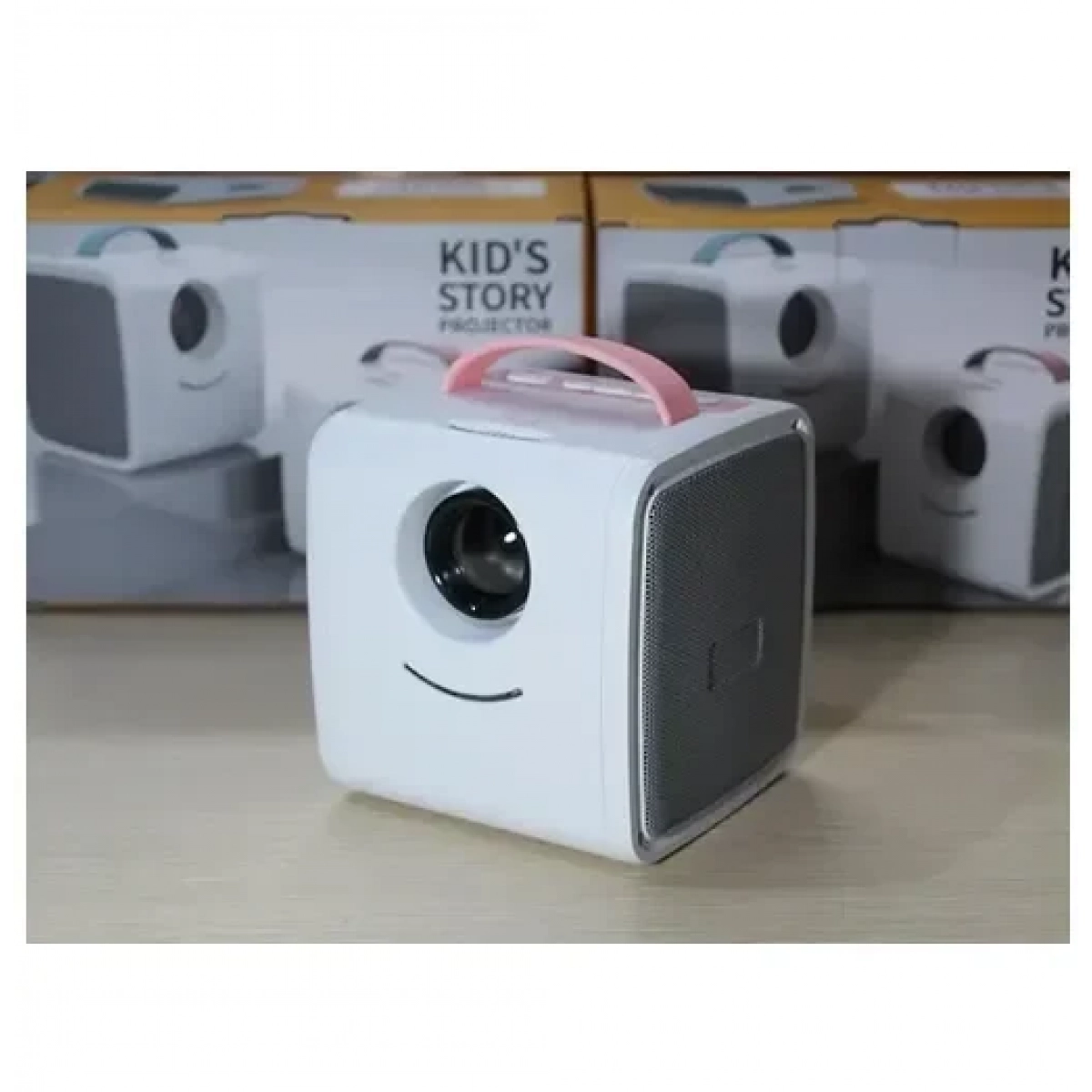 Μίνι έγχρωμος LED Projector με εισόδους HDMI, AV, USB και κάρτα SD – Excelvan Q2 Kids Projector ροζ - Image 2