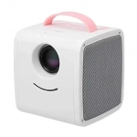 Μίνι έγχρωμος LED Projector με εισόδους HDMI, AV, USB και κάρτα SD – Excelvan Q2 Kids Projector ροζ