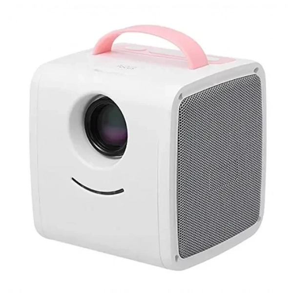 Μίνι έγχρωμος LED Projector με εισόδους HDMI, AV, USB και κάρτα SD – Excelvan Q2 Kids Projector ροζ