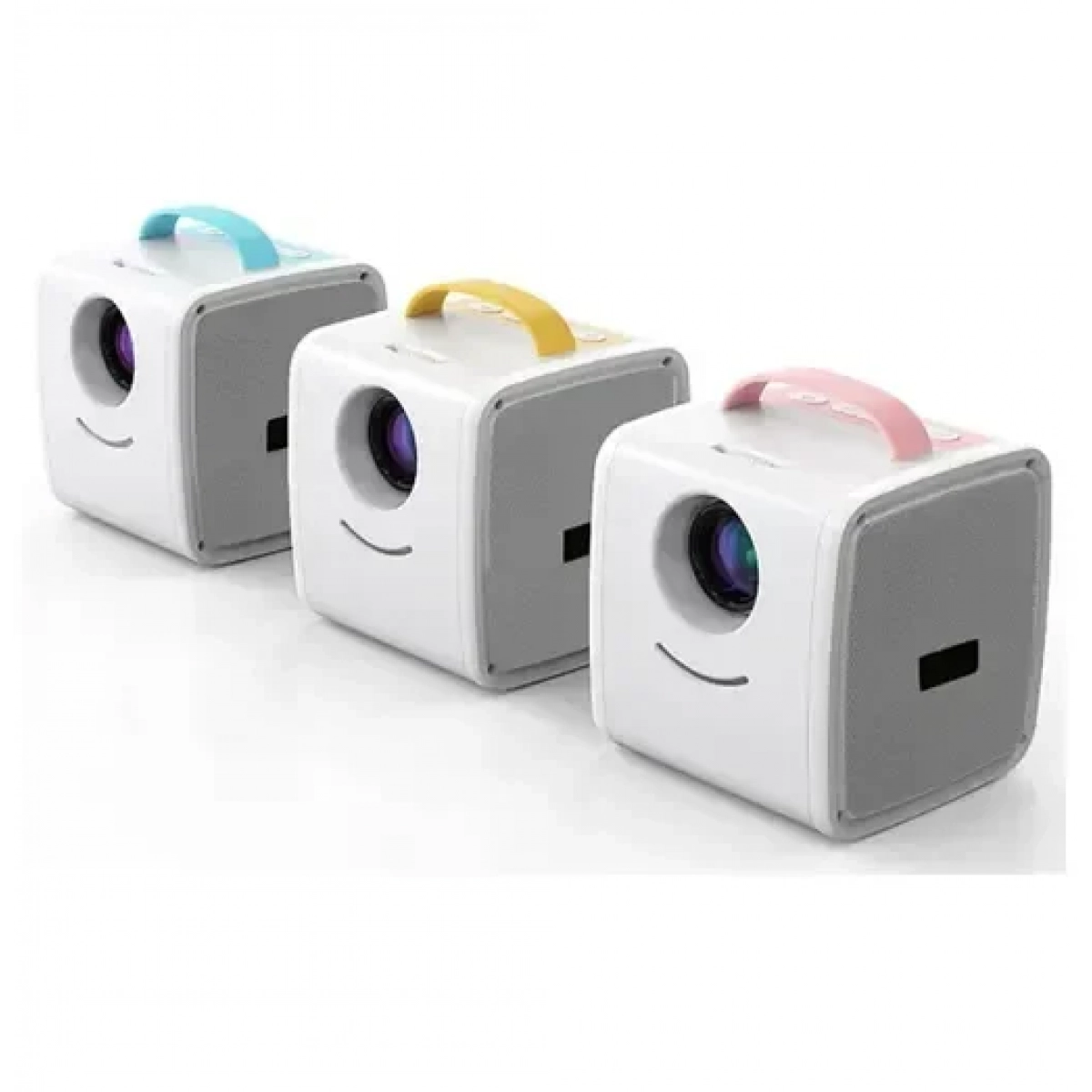 Μίνι έγχρωμος LED Projector με εισόδους HDMI, AV, USB και κάρτα SD – Excelvan Q2 Kids Projector κίτρινο - Image 2