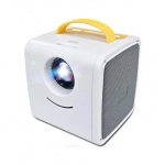 Μίνι έγχρωμος LED Projector με εισόδους HDMI, AV, USB και κάρτα SD – Excelvan Q2 Kids Projector κίτρινο