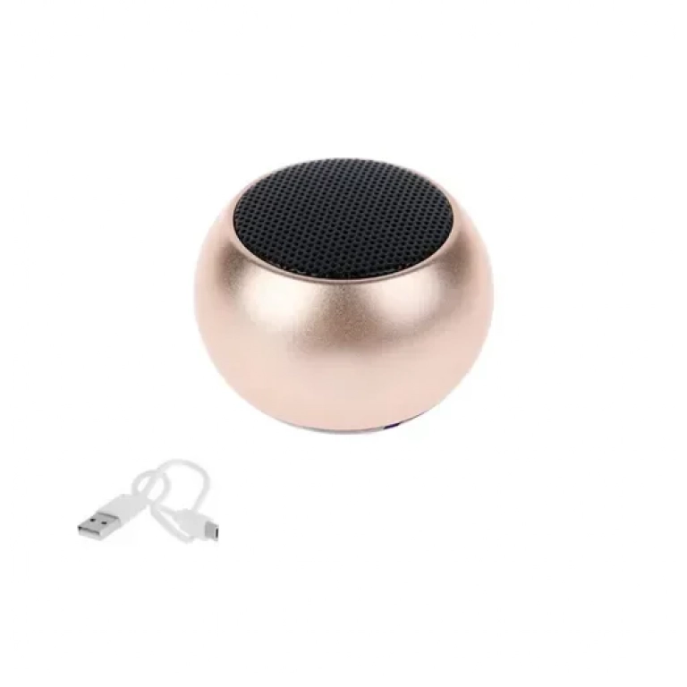 Mini φορητό ασύρματο ηχείο Bluetooth 3W με διάρκεια μπαταρίας έως 4 ώρες χρυσό