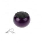 Mini φορητό ασύρματο ηχείο Bluetooth 3W με διάρκεια μπαταρίας έως 4 ώρες μωβ