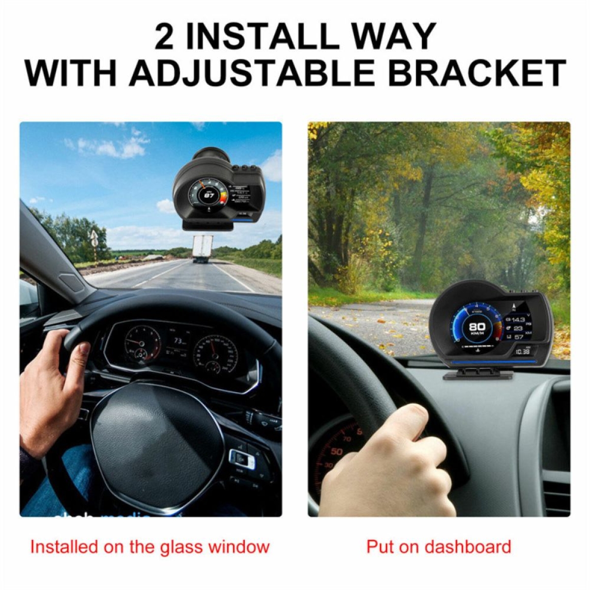 Οθόνη OBD2 Smart Car HUD Gauge ψηφιακή P6 AL