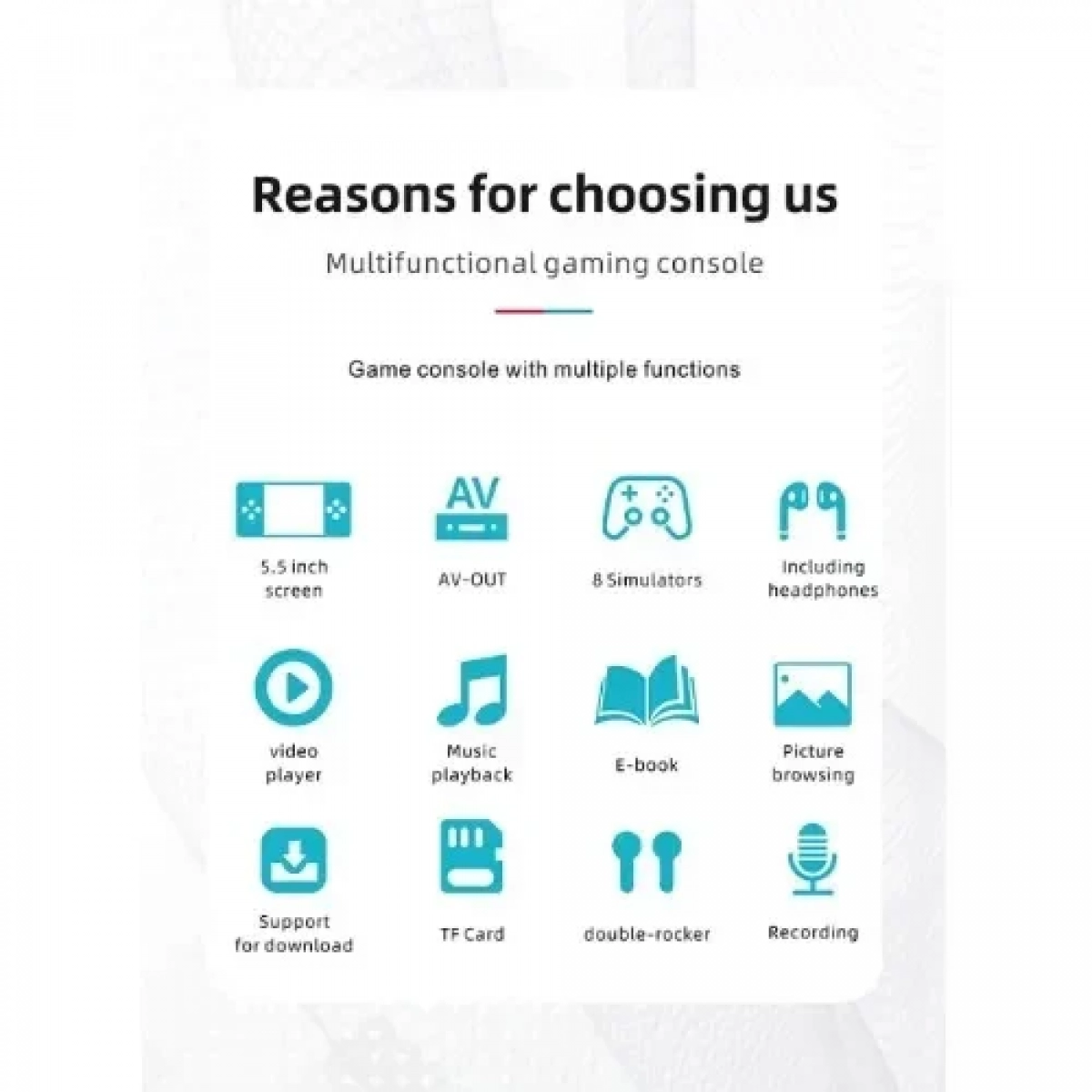 Φορητή Κονσόλα Παιχνιδιών 5,5 ιντσών για CLASSIC/FC/GB/GBA GBC/MAME/MD/SFC ΕΟΝΥ