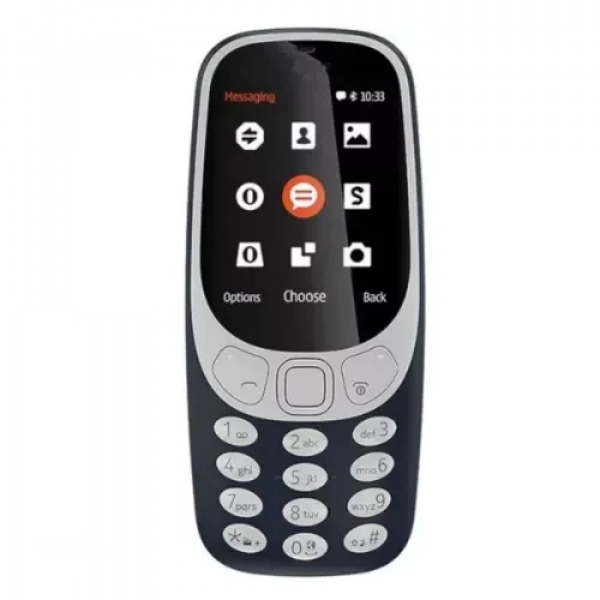 Κινητό τηλέφωνο Dual Sim 3310 Audio Jack FM Radio με οθόνη 1.8" LCD 320x240 QVGA Μπλε Σκούρο