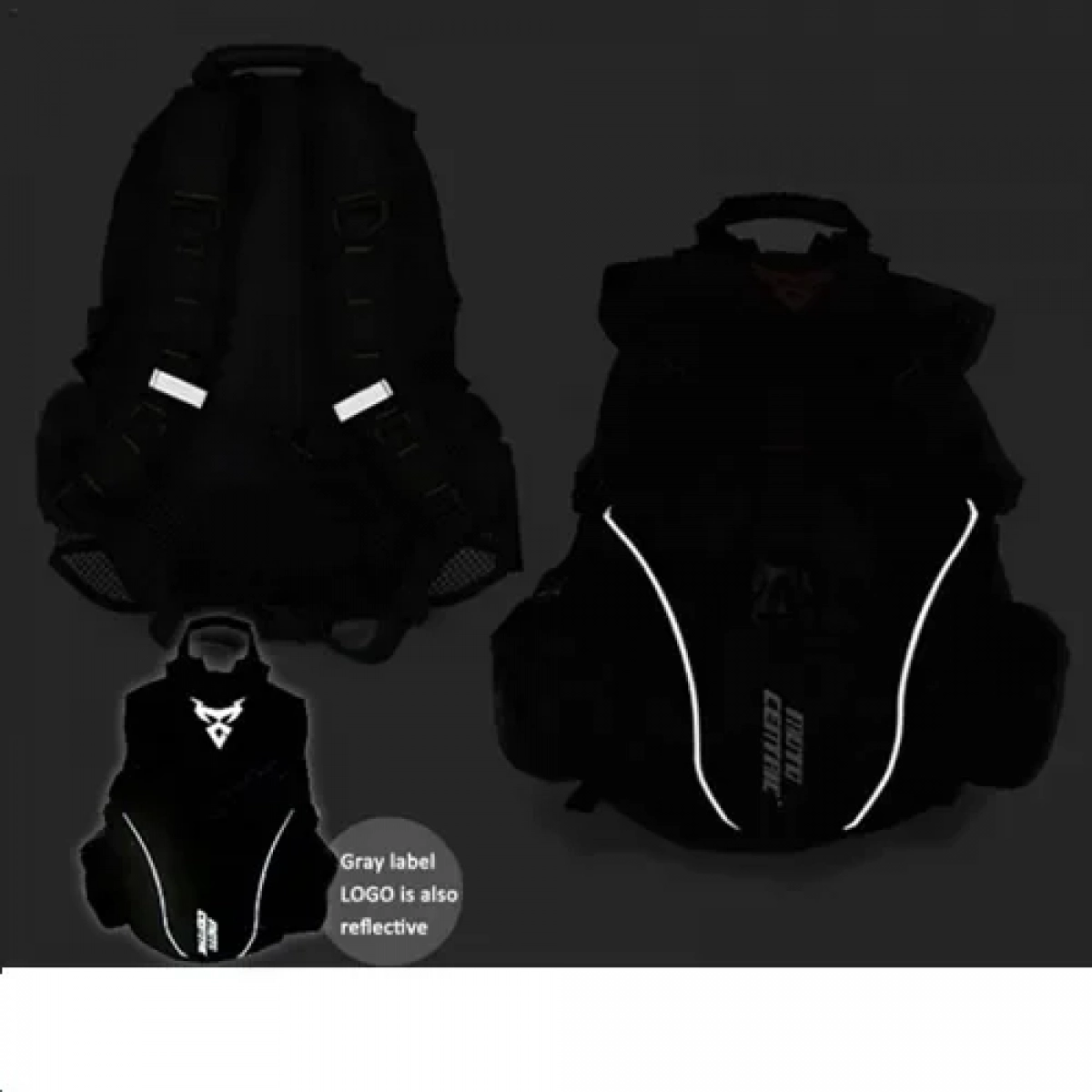 Σακίδιο πλάτης αναβάτη 48L Carbon Moto Centric μαύρο – μπλε - Image 4