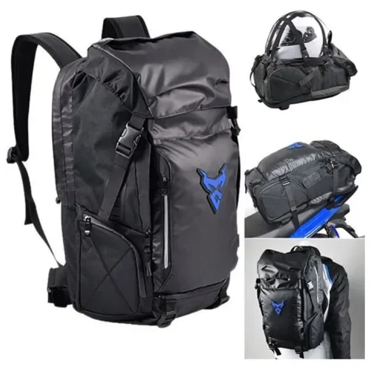 Σακίδιο πλάτης αναβάτη 48L Moto Centric μαύρο – μπλε