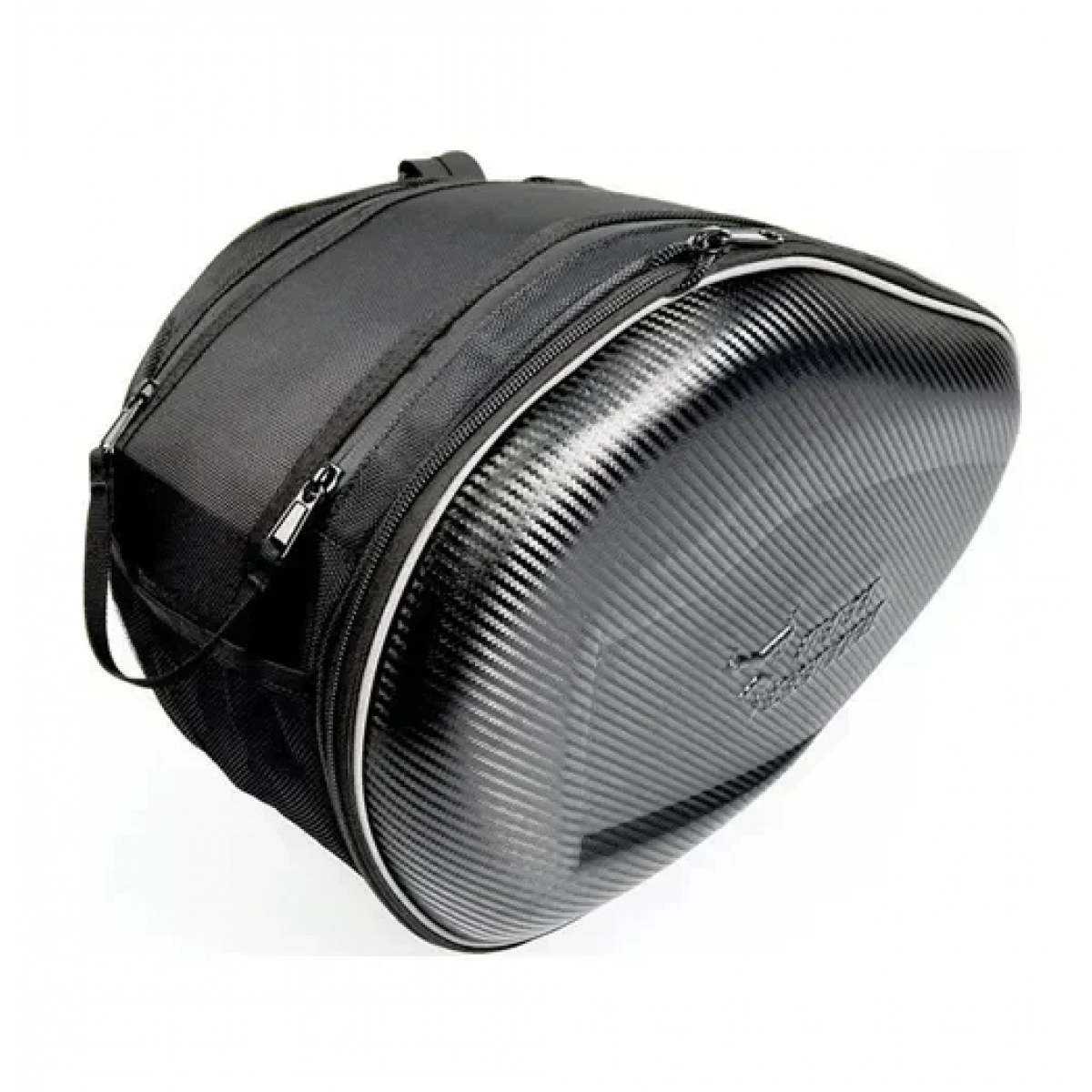 Σαμάρια μοτοσυκλέτας 58lt Moto Centric Saddle Bag Carbon σετ MC-0096 μαύρο