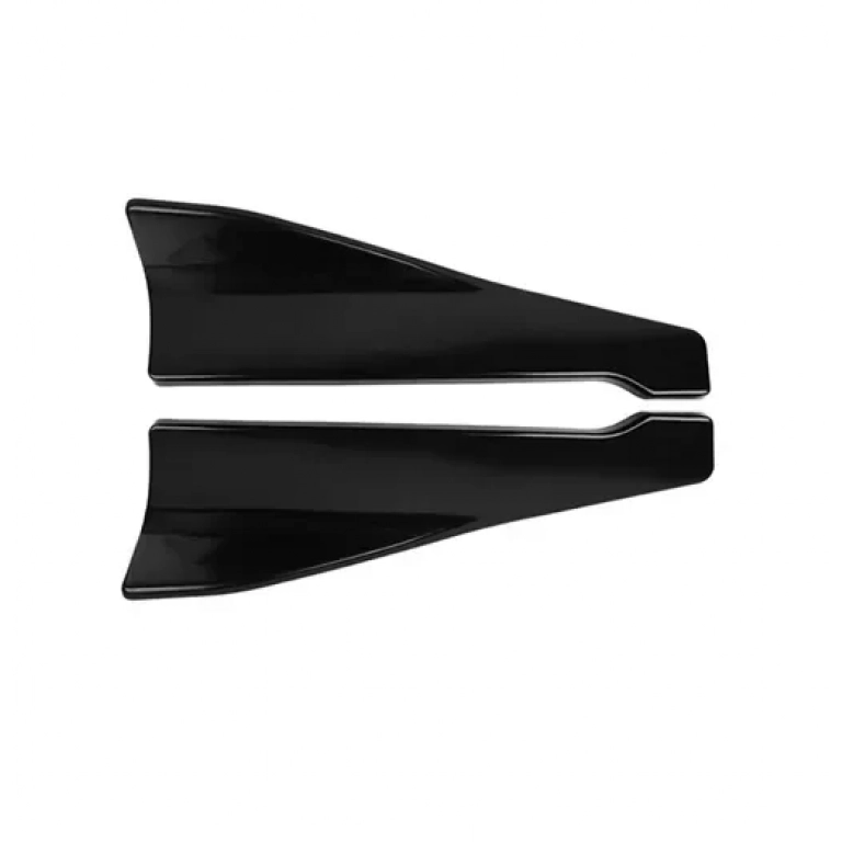 Spoiler αυτοκινήτου πλαϊνά 48cm γυαλιστερά Carbon 2τμχ HW-0017