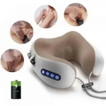 Συσκευή μασάζ αυχένα - Portable Massage Pillow - 985470 Γκρι-Μπεζ