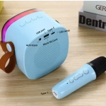 Σύστημα καραόκε με ασύρματο μικρόφωνο Bluetooth SD02 μπλε - Image 2