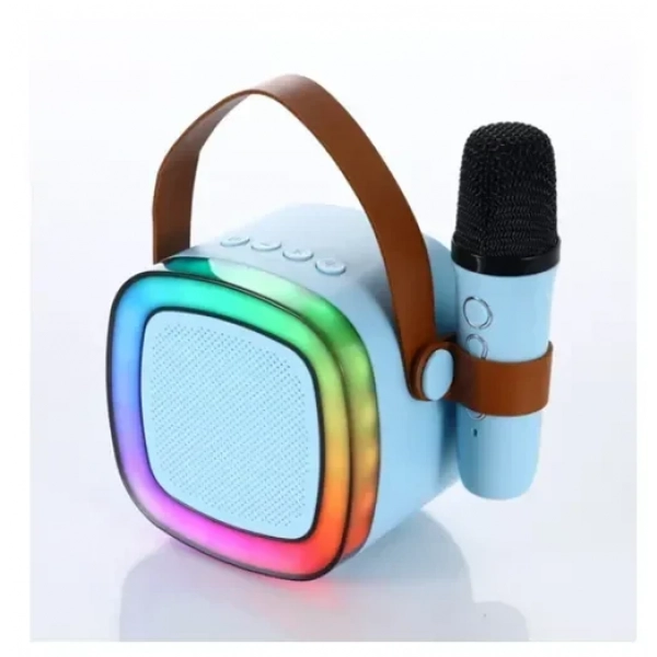 Σύστημα καραόκε με ασύρματο μικρόφωνο Bluetooth SD02 μπλε