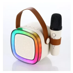 Σύστημα καραόκε με ασύρματο μικρόφωνο Bluetooth SD02 κρεμ