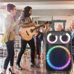 Andowl Σύστημα Karaoke με Ενσύρματo Μικρόφωνo Q-YX8000 σε Μαύρο Χρώμα