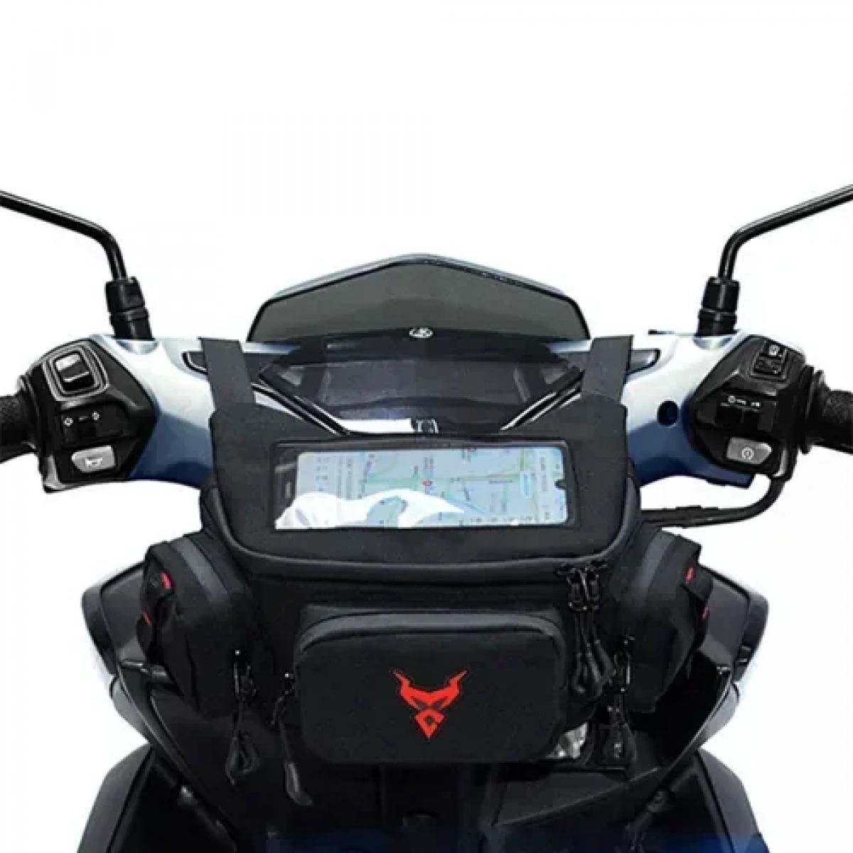 Τσαντάκι τιμονιού μοτοσυκλέτας Moto Centric MC-0117 γκρι - Image 3