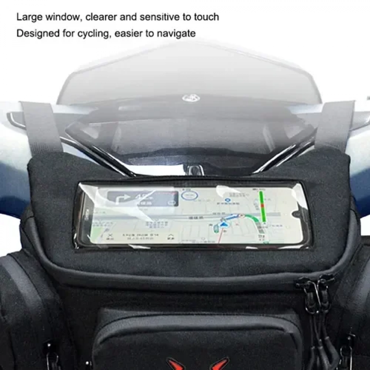 Τσαντάκι τιμονιού μοτοσυκλέτας Moto Centric MC-0117 γκρι - Image 6