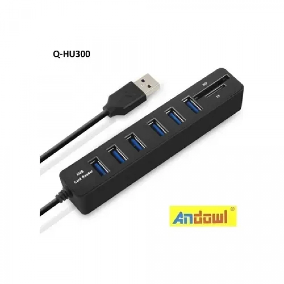USB 3.0 Hub 8 θυρών με σύνδεση USB-A Q-HU300B Andowl - Image 2