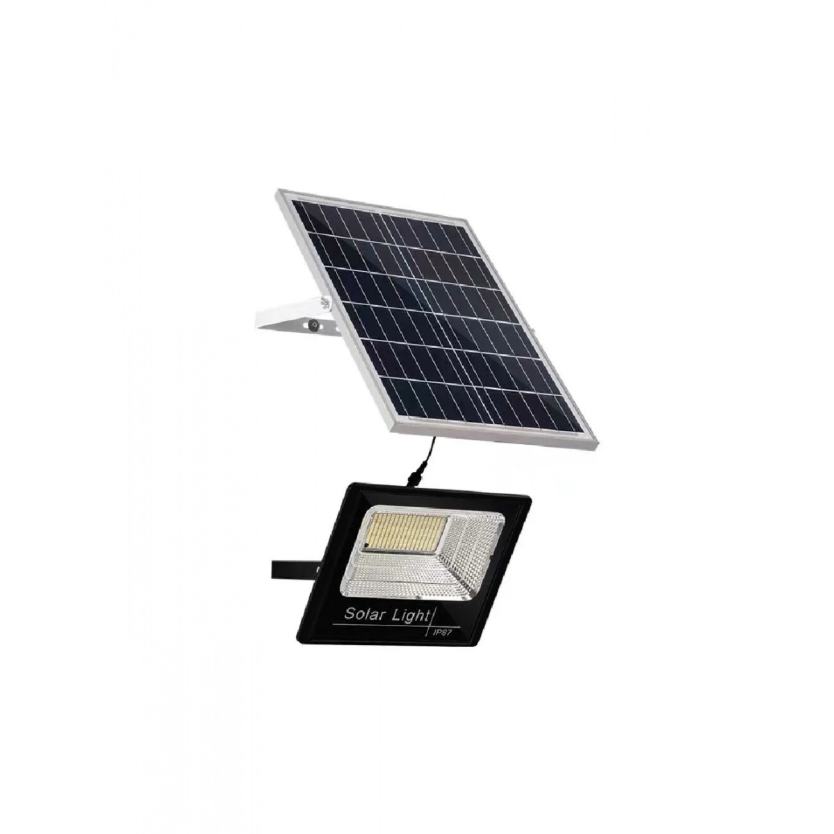 Αδιάβροχος ηλιακός προβολέας LED 300W IP66 με πάνελ & τηλεχειριστήριο