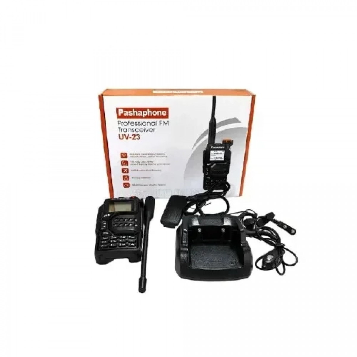 Ασύρματος πομποδέκτης – Pashaphone UV-23 Professional FM Transceiver Walkie talkie