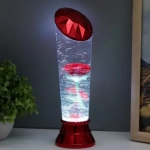 Διακοσμητική Λάμπα Λάβας Ανεμοστρόβιλος Rose LED USB Κόκκινο