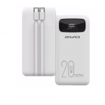 Power bank γρήγορης φόρτισης 20000 mAh 22.5w AWEI P169K Λευκό
