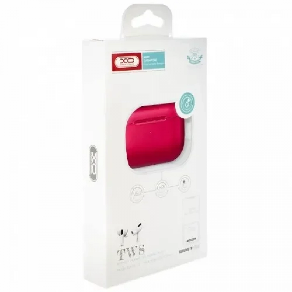 XO X4 Earbud Bluetooth Handsfree Ακουστικά με Θήκη Φόρτισης Κόκκινα