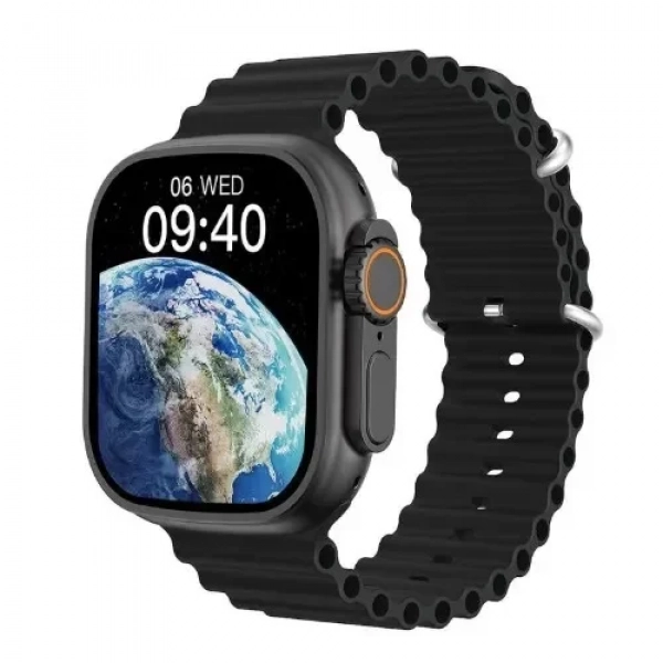 X8 Ultra Max 49mm Smartwatch με Παλμογράφο (Μαύρο)