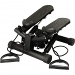 Mini Stepper Πλάγιας Κίνησης Με Λάστιχα Μαύρο
