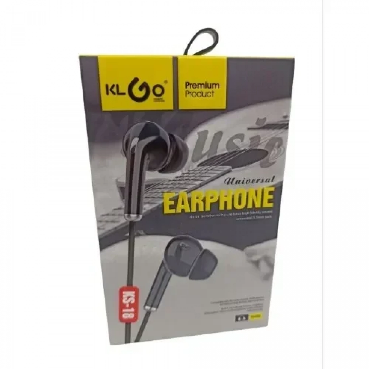 KLGO KS-18 In-ear Handsfree με Βύσμα 3.5mm Μαύρο
