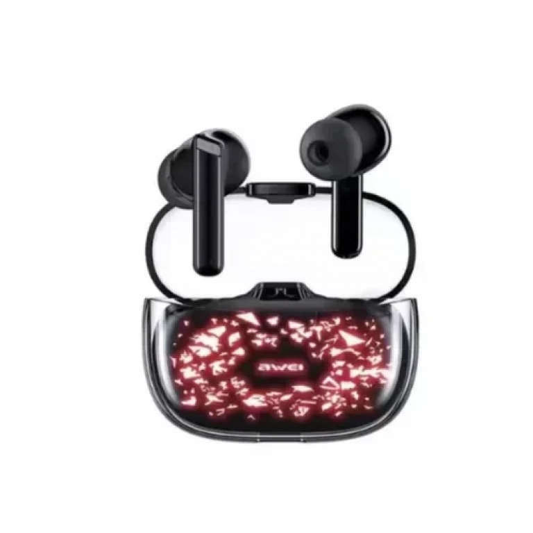 Ασύρματα ακουστικά Bluetooth Awei Gaming Earbuds T52 Pro Μαύρο-Κόκκινο