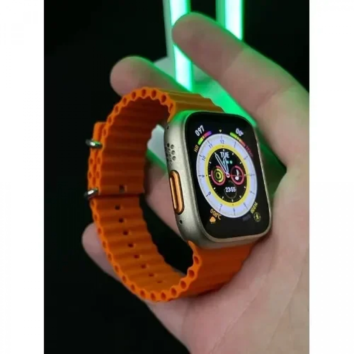 X8 Ultra Max 49mm Smartwatch με Παλμογράφο Πορτοκαλί
