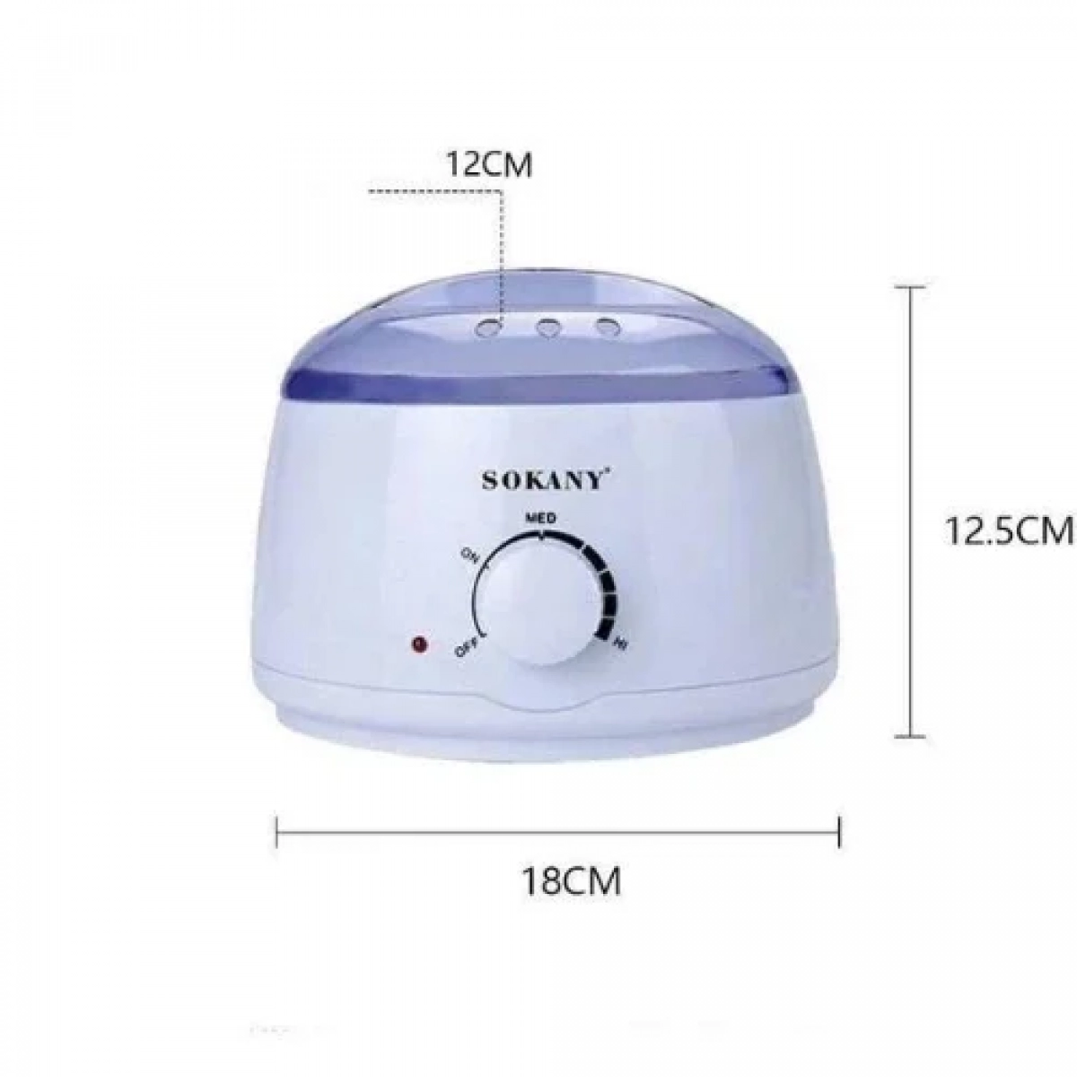 Κεριέρα Αποτρίχωσης με Κάδο Πράσινη 65W Sokany SK-117 Λευκή