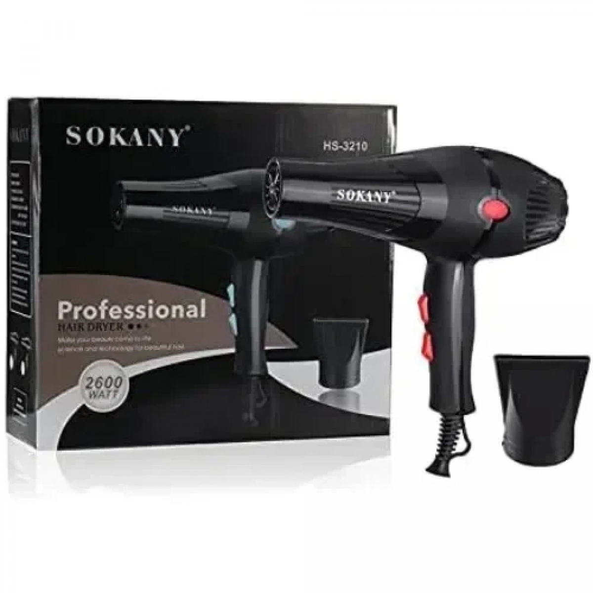 Πιστολάκι Μαλλιών 2600W HS-3210 Sokany