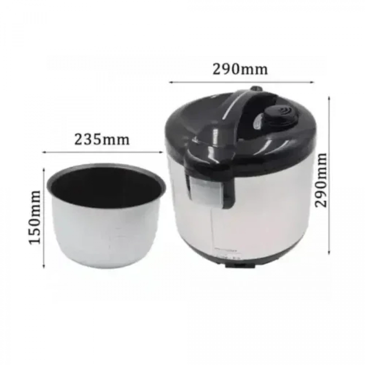 Ηλεκτρικός Πολυμάγειρας Rice Cooker 5L 900W με Αντικολλητικό Μπολ και 12 Προγράμματα RAF R.178