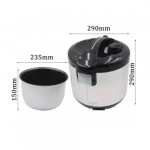 Ηλεκτρικός Πολυμάγειρας Rice Cooker 5L 900W με Αντικολλητικό Μπολ και 12 Προγράμματα RAF R.178