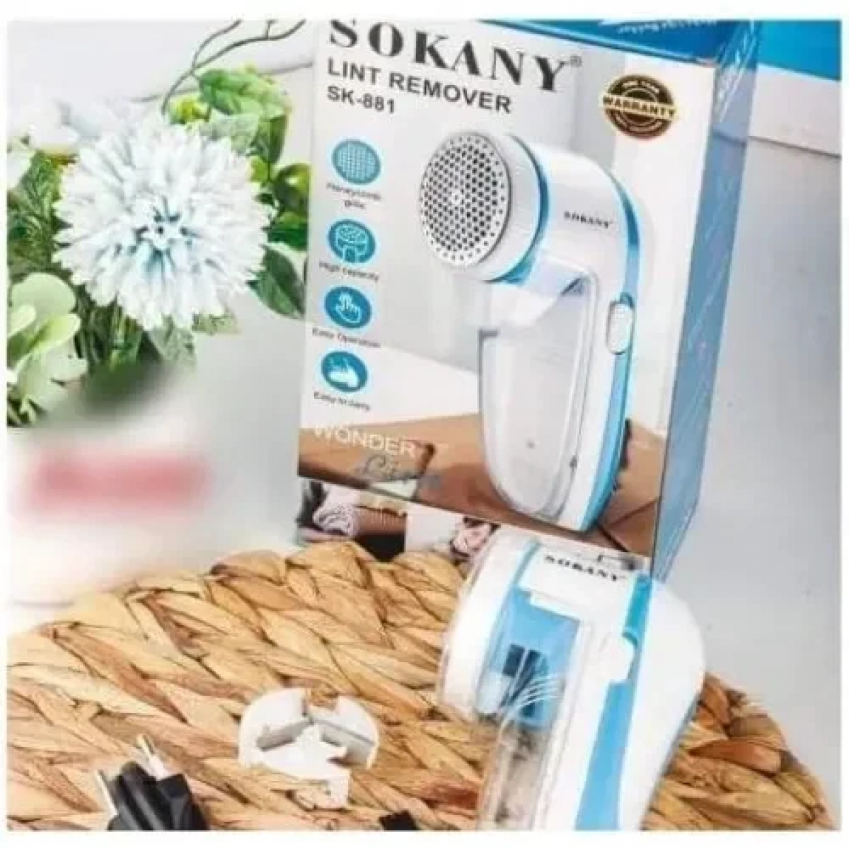 Επαναφορτιζόμενος Αποχνουδωτής Λευκός 2W Sokany SK-881