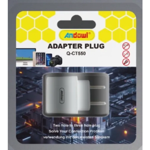 Αντάπτορας Πρίζας Andowl Q-CT550 Λευκός