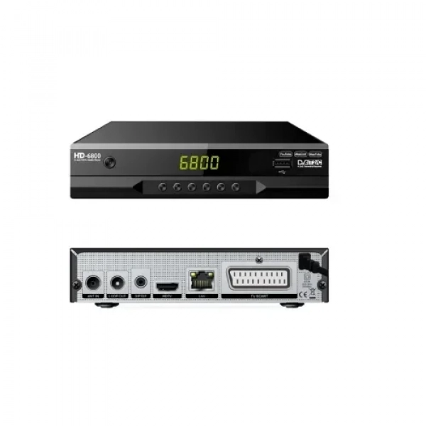 HD-6800 DVB-T/T2 & DVB-C Αποκωδικοποιητής TNT HDMI